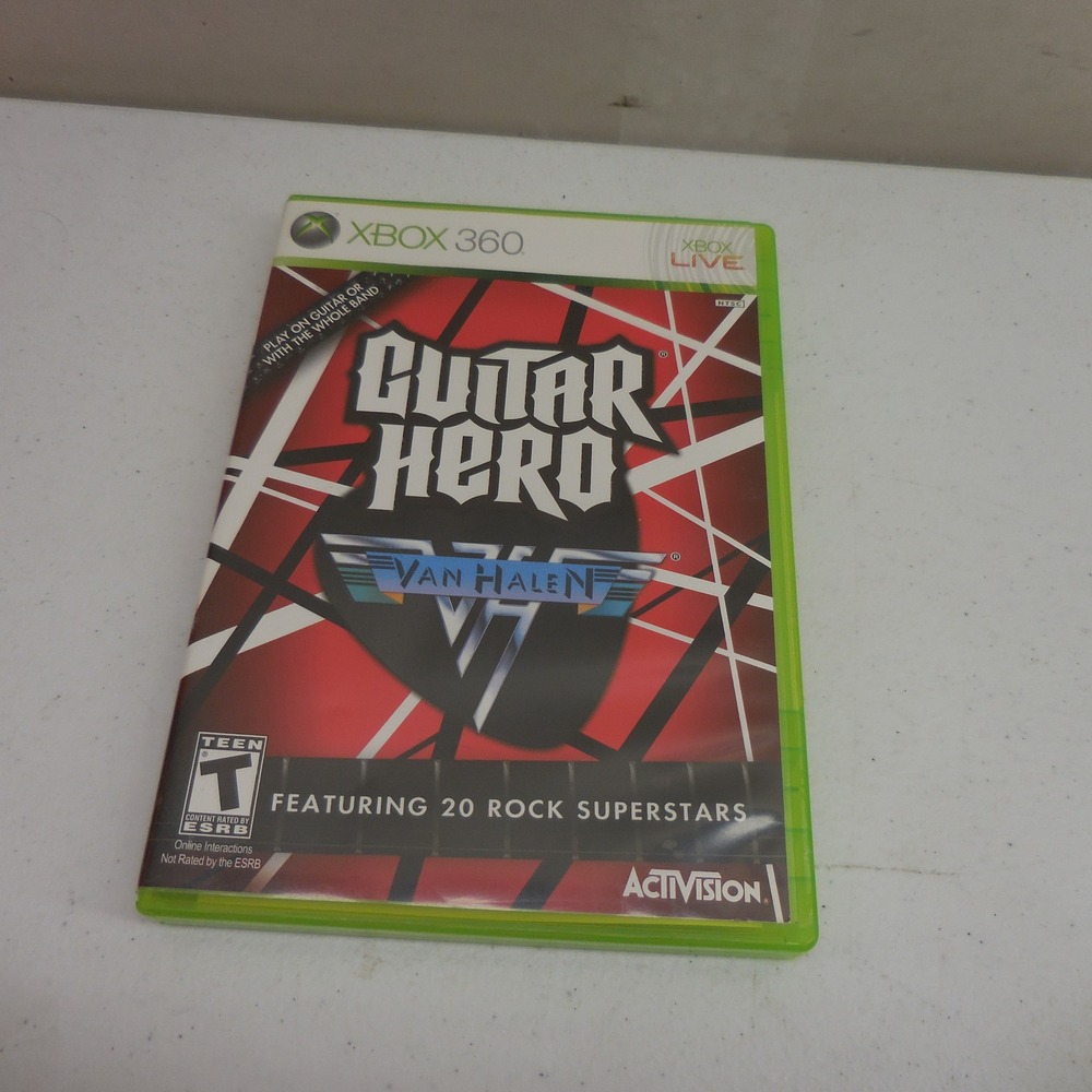 Guitar Hero Van Halen Xbox 360 Game Resurfaced Tested with Manual
